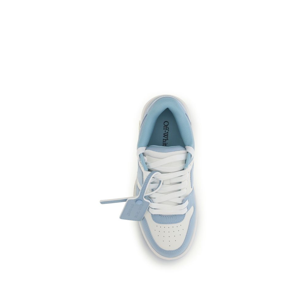 Off-White Blue Calf Leather Bos Taurus Sneakers | Regal Royce