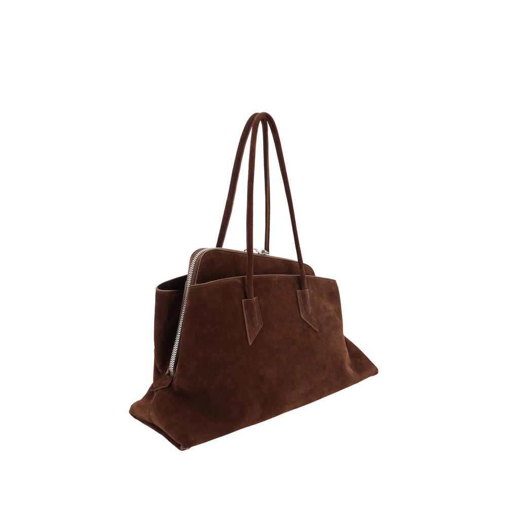 The Attico Brown Calf Leather Bos Taurus Shoulder Bag | Regal Royce