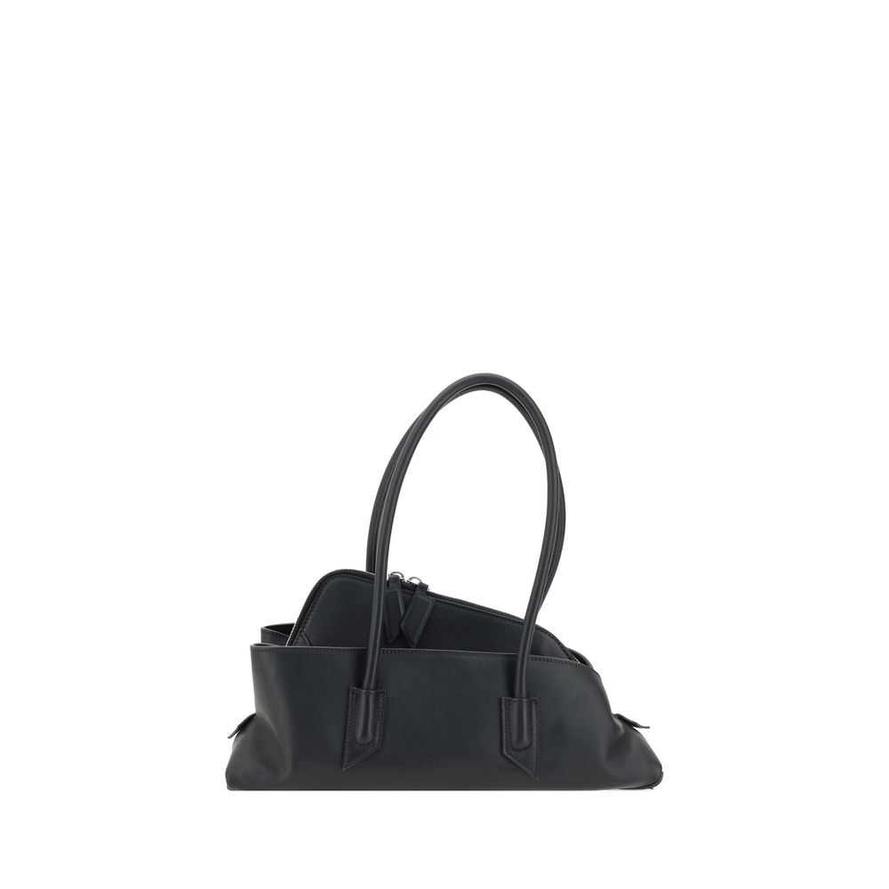 The Attico Black Calf Leather Bos Taurus Shoulder Bag | Regal Royce