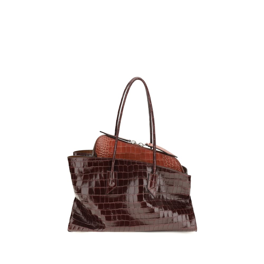 The Attico Bordeaux Calf Leather Bos Taurus Shoulder Bag | Regal Royce