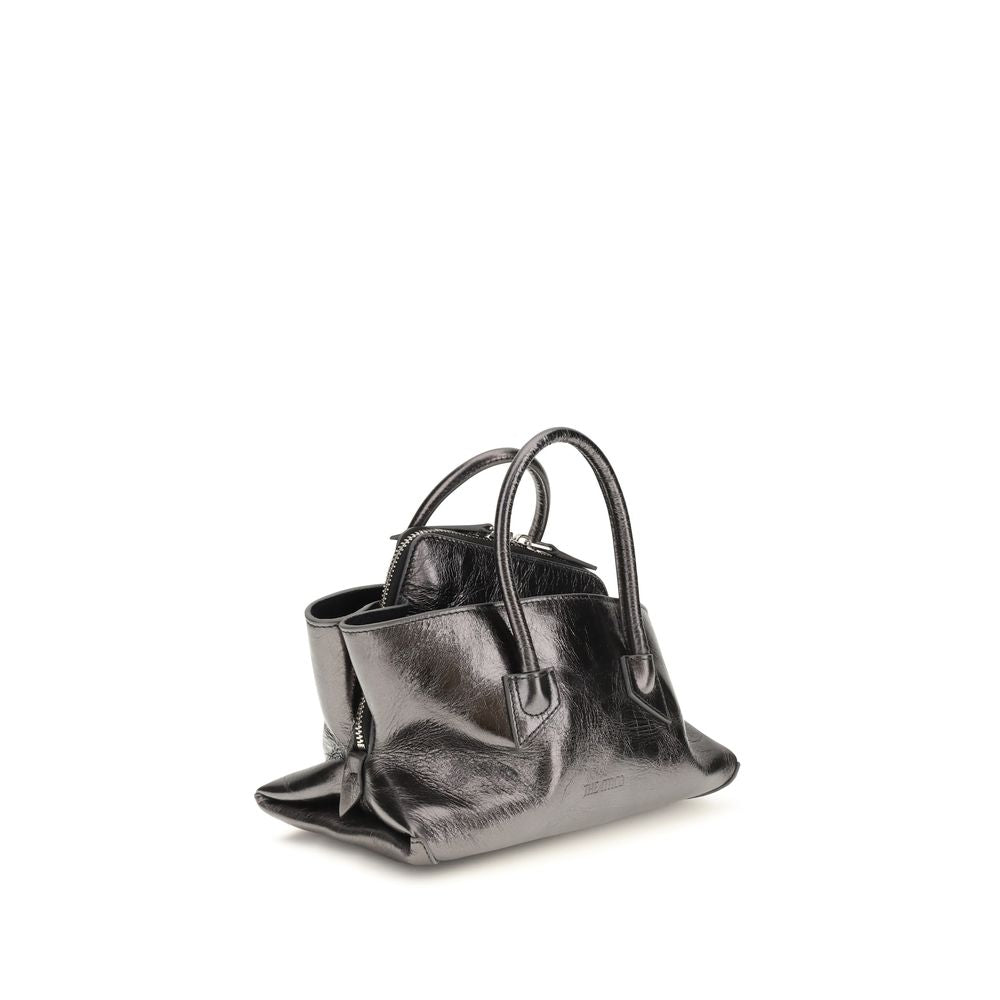 The Attico Gray Calf Leather Bos Taurus Handbag | Regal Royce