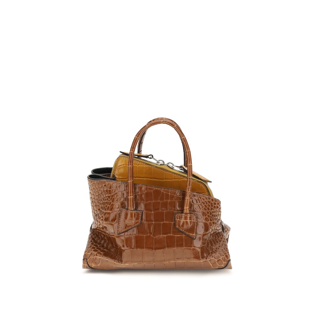 The Attico Brown Calf Leather Bos Taurus Handbag | Regal Royce