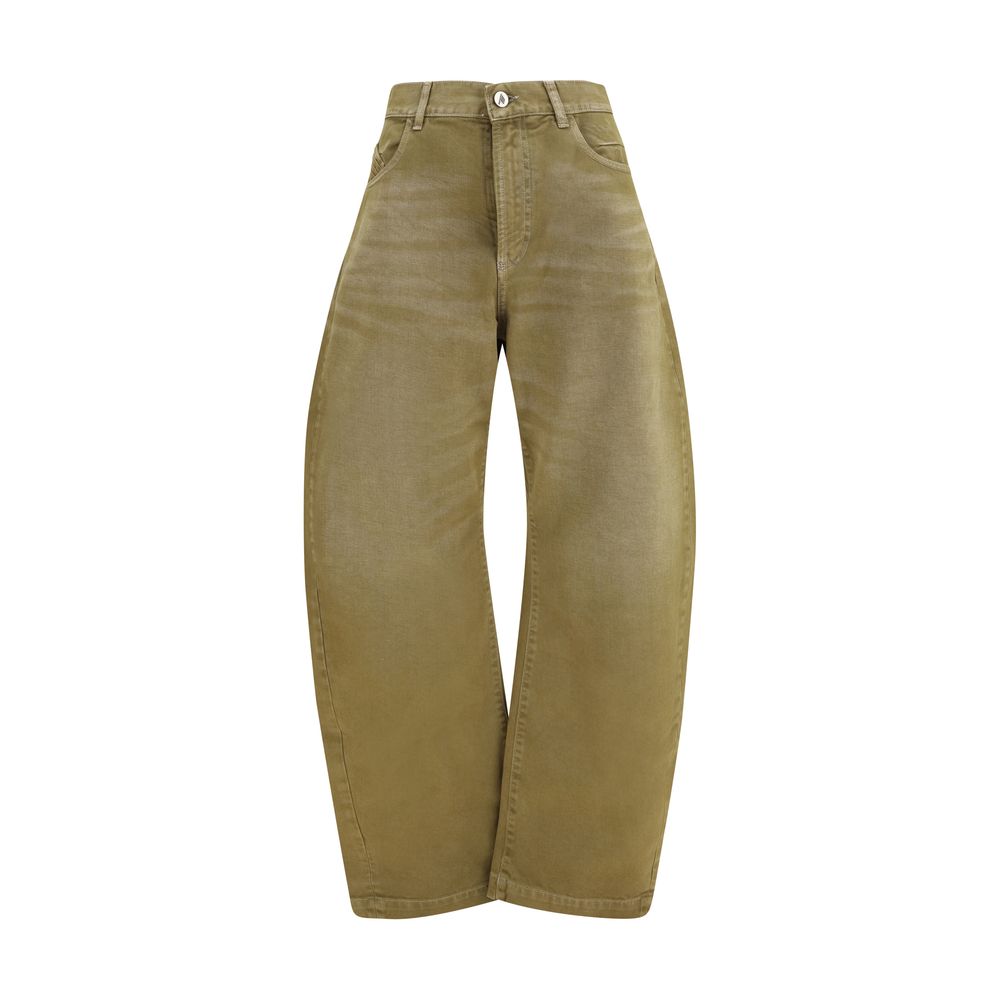 The Attico Brown Cotton Jeans Denim | Regal Royce