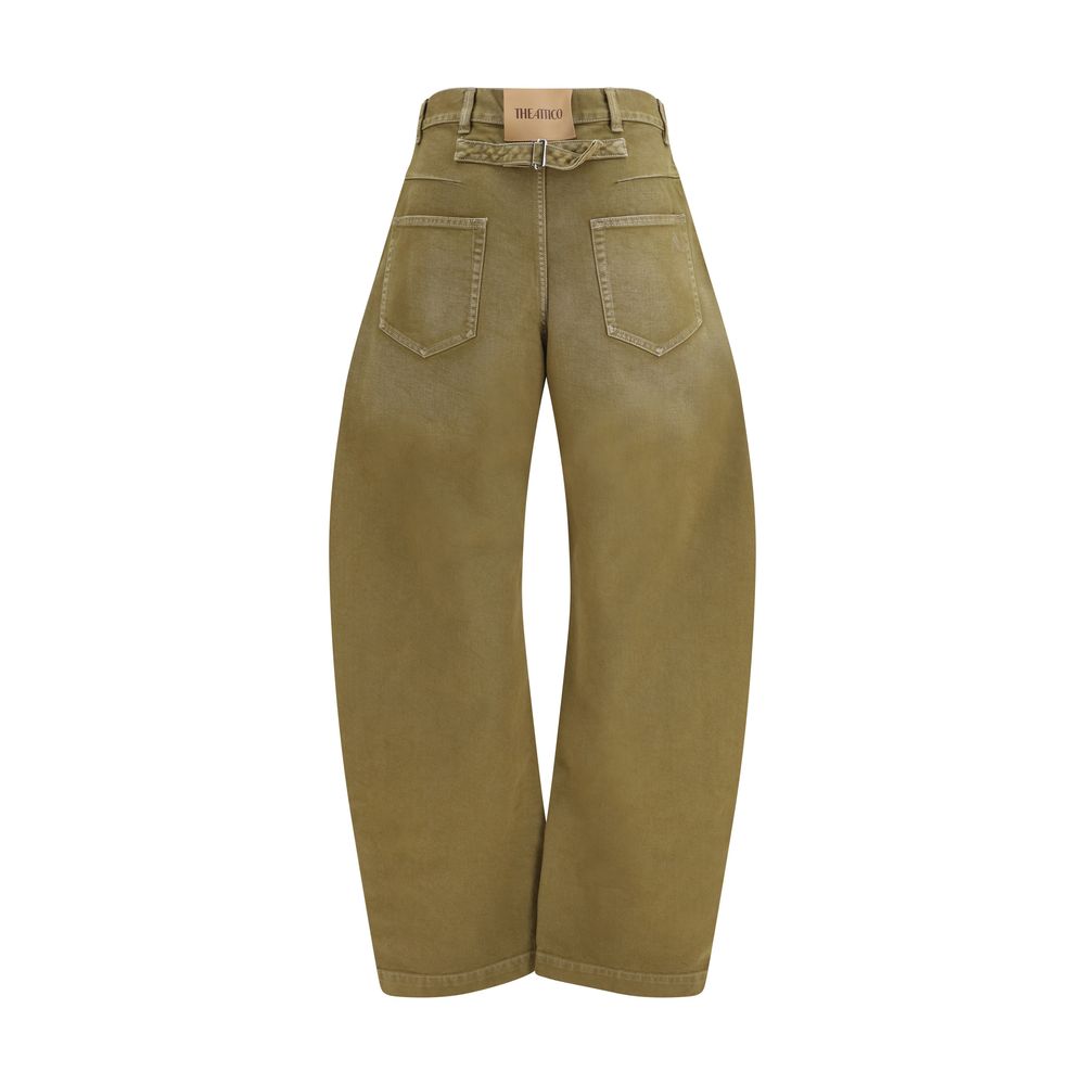 The Attico Brown Cotton Jeans Denim | Regal Royce