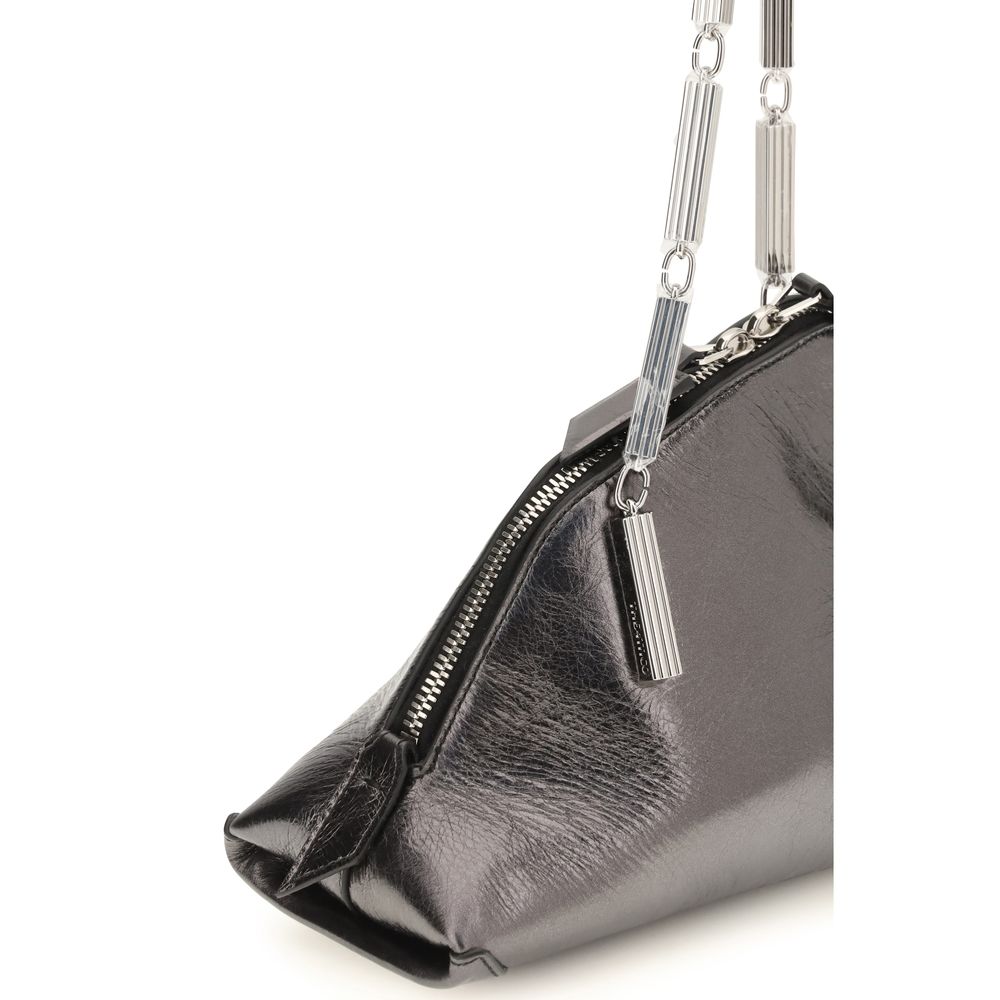 The Attico Silver Calf Leather Bos Taurus Handbag | Regal Royce