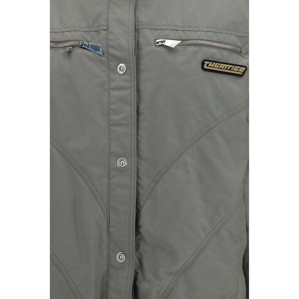 The Attico Gray Cotton Bomber | Regal Royce