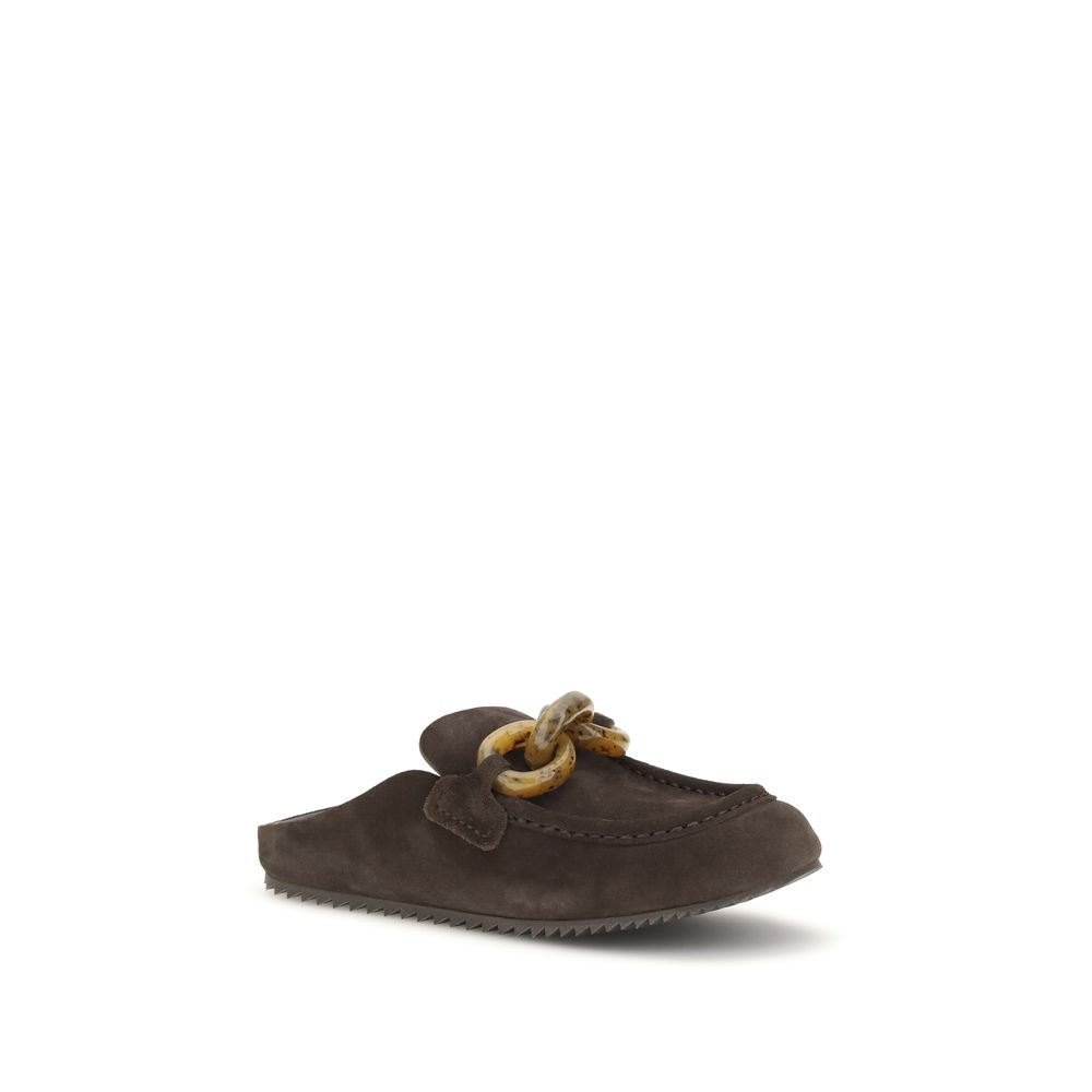 Pedro García Brown Calf Leather Bos Taurus Mules | Regal Royce