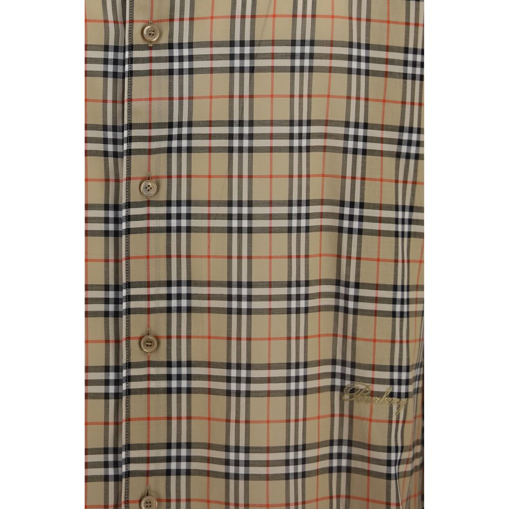 Burberry Beige Cotton Pattern Shirt | Regal Royce