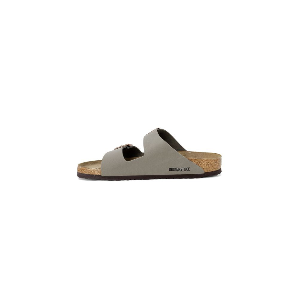 Birkenstock Gray Leather Flat Sandals | Regal Royce