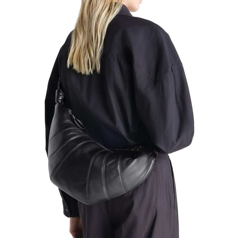 Lemaire Black Lamb Leather Shoulder Bag | Regal Royce