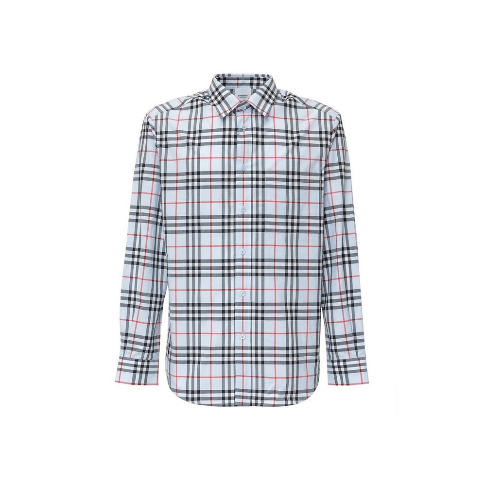 Burberry Blue Cotton Dress Shirt | Regal Royce