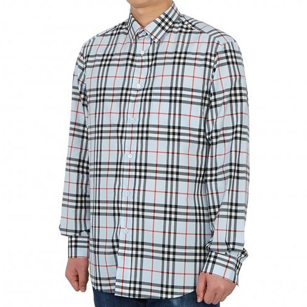 Burberry Blue Cotton Dress Shirt | Regal Royce