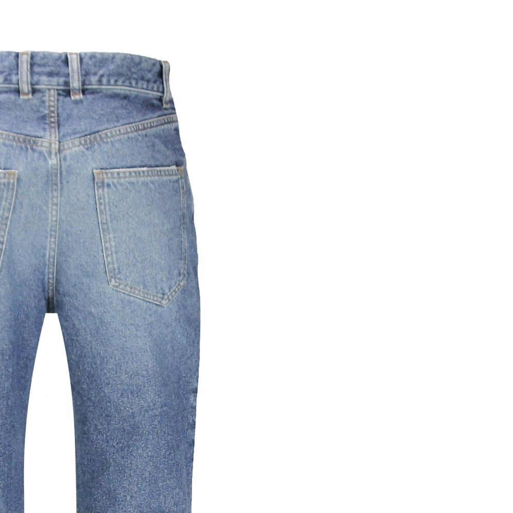 Chloé Blue Cotton Flared Jeans | Regal Royce