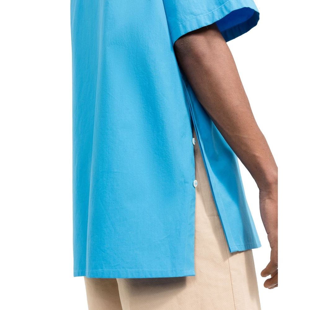 Ambush Blue Cotton Shortsleeve Shirt | Regal Royce