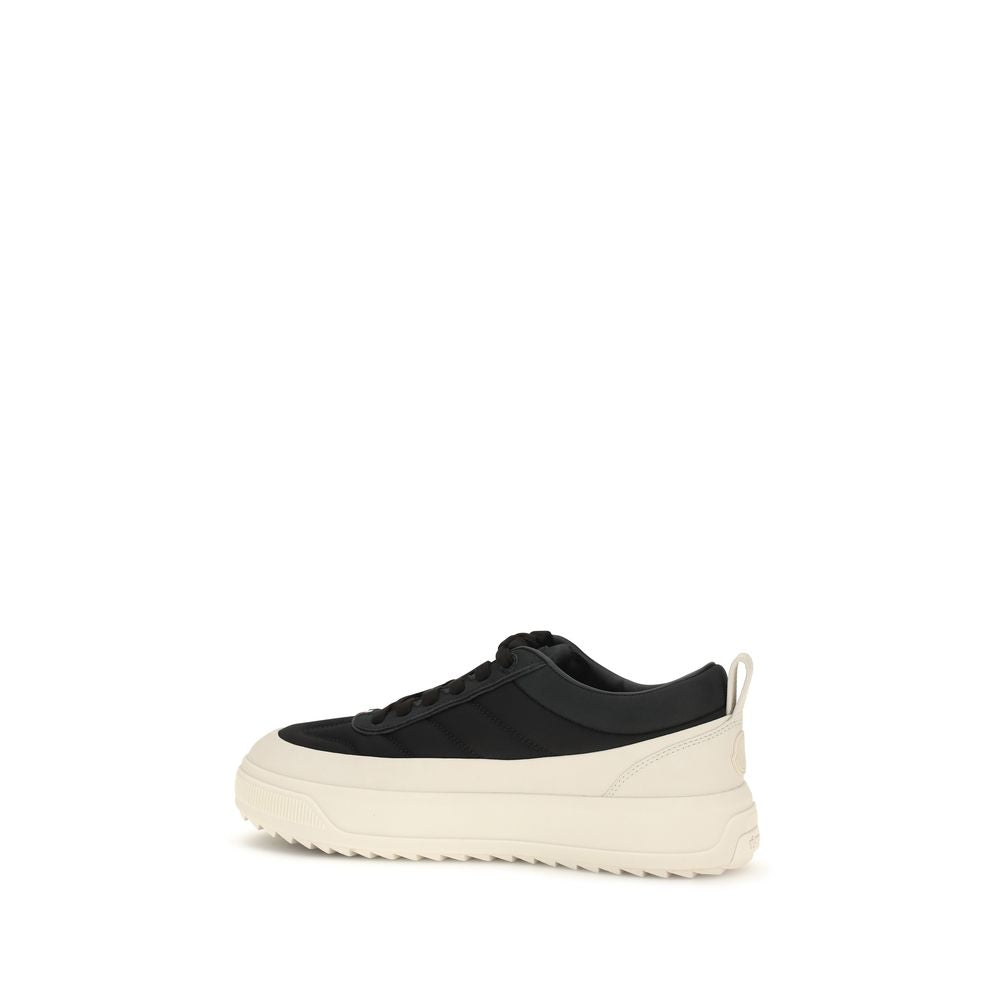 Moncler Black Calf Leather Bos Taurus Athletic Sneakers | Regal Royce