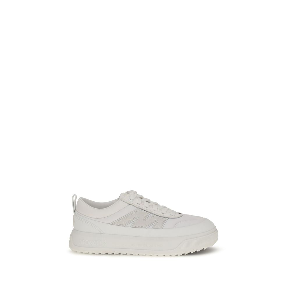 Moncler White Calf Leather Bos Taurus Athletic Sneakers | Regal Royce