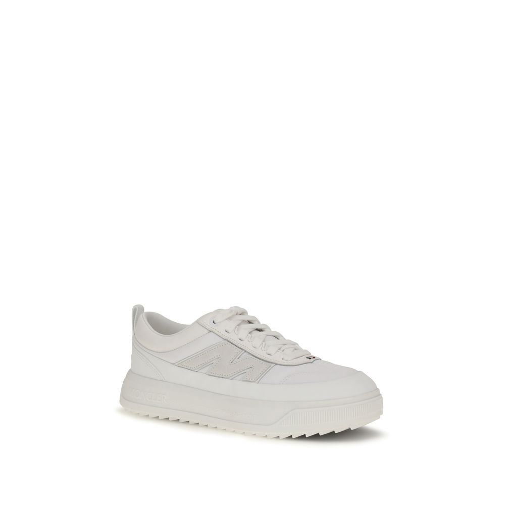 Moncler White Calf Leather Bos Taurus Athletic Sneakers | Regal Royce