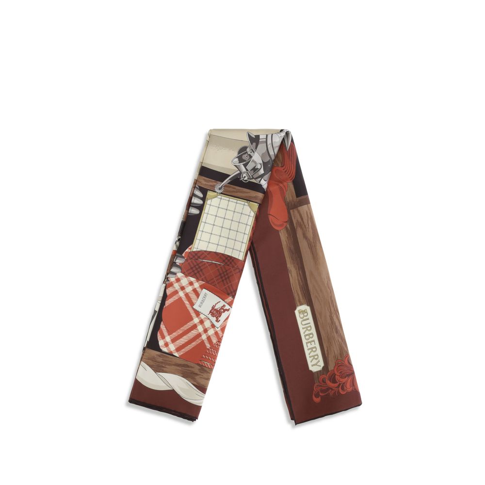 Burberry Brown Silk Scarf | Regal Royce