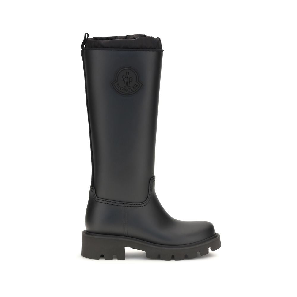 Moncler Black Pvc Rain Boots | Regal Royce