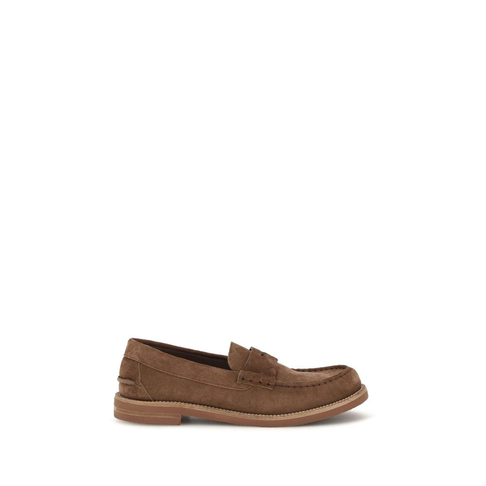 Pedro García Brown Suede Leather Slip-On Loafers | Regal Royce