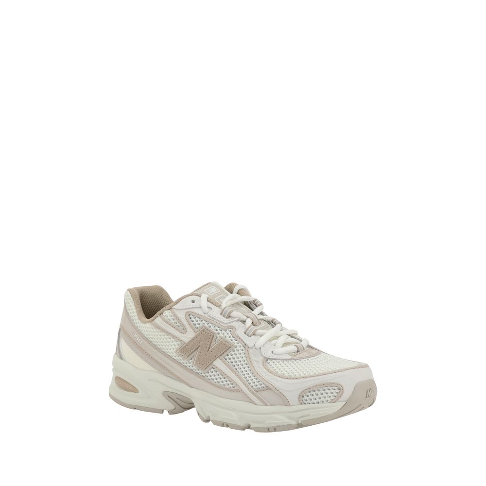New Balance White Fabric Athletic Sneakers | Regal Royce