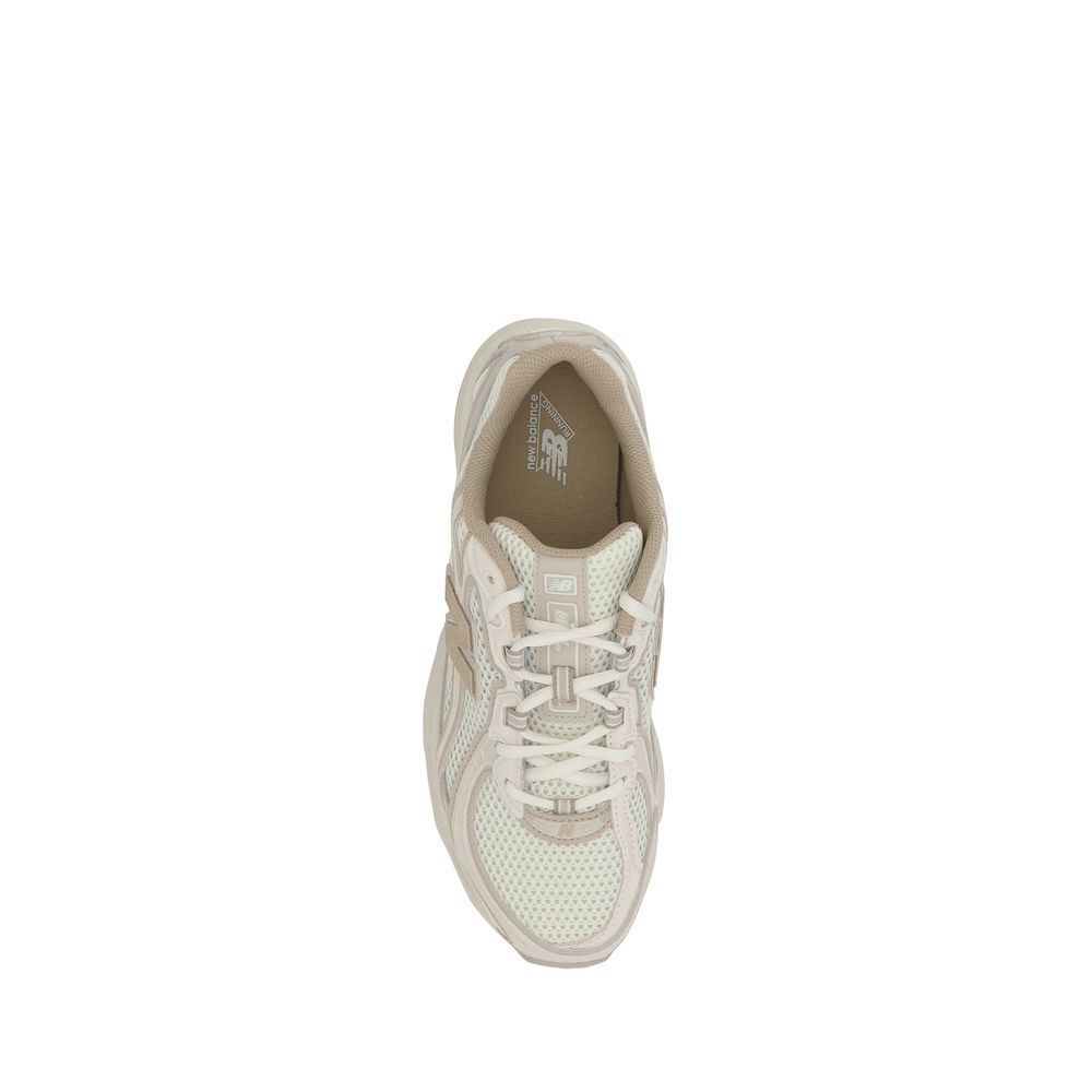 New Balance White Fabric Athletic Sneakers | Regal Royce