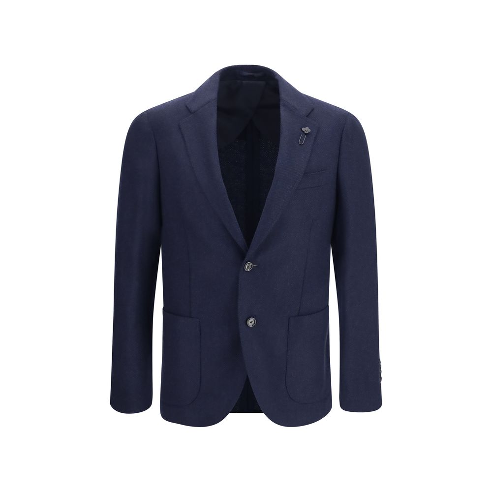 Lardini Blue Wool Oves Aries Jacket | Regal Royce