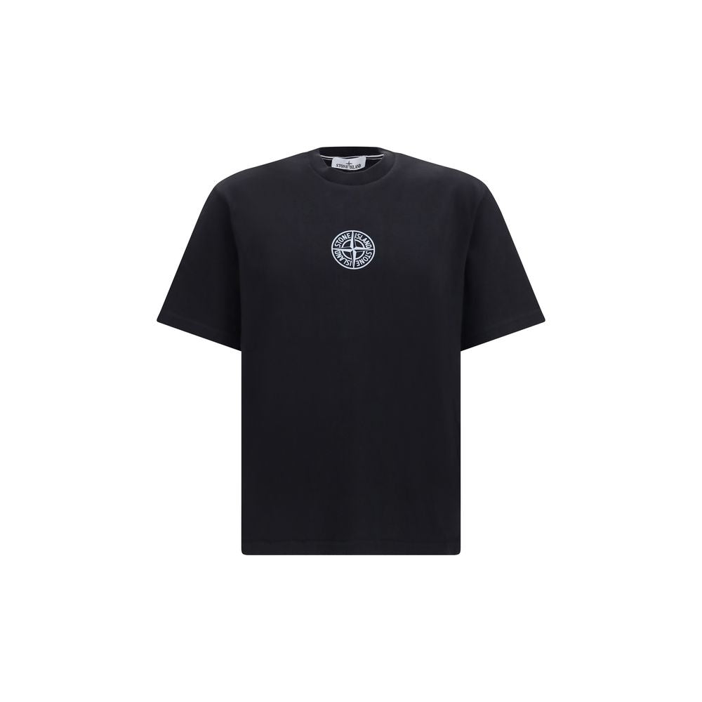 Stone Island Black Cotton T-Shirt | Regal Royce