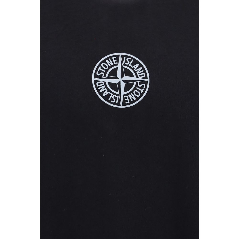 Stone Island Black Cotton T-Shirt | Regal Royce