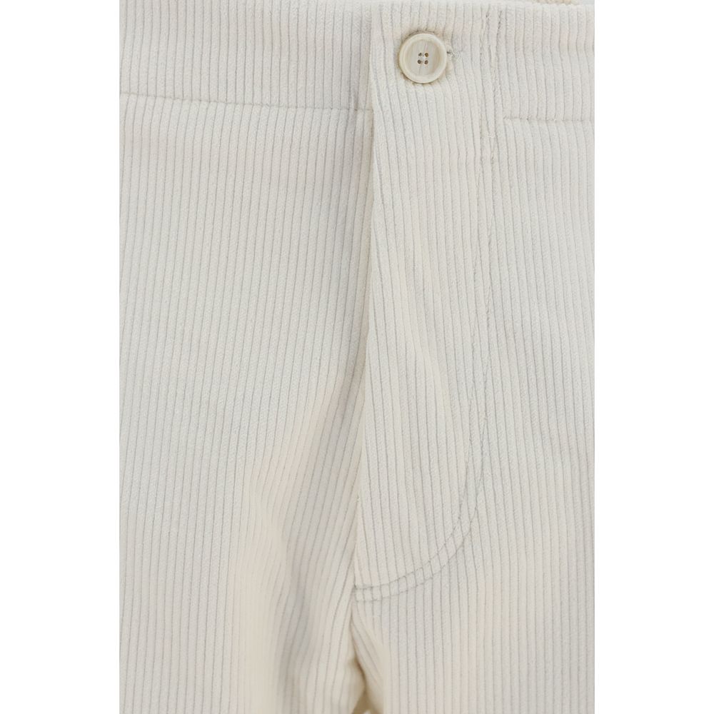 Lardini Beige Viscose Casual Pants | Regal Royce
