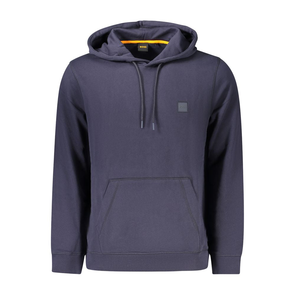 Hugo Boss Blue Cotton Men's Hoodie | Regal Royce