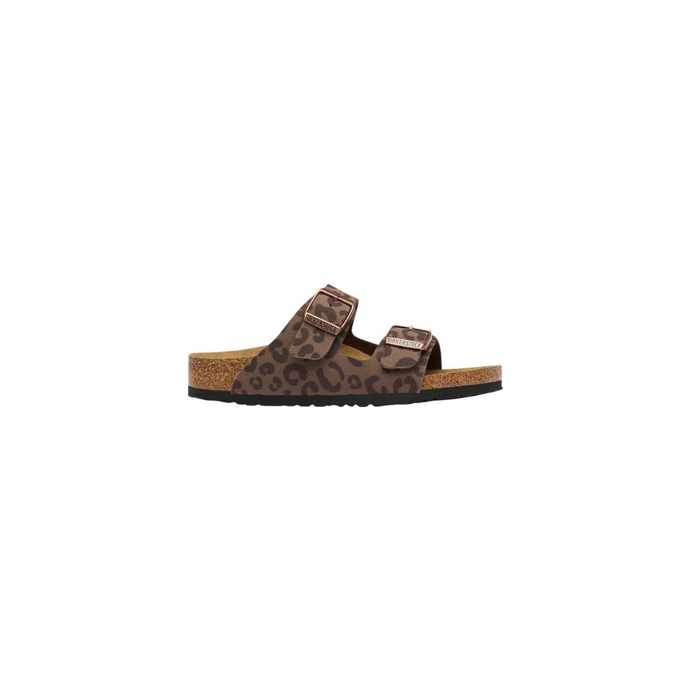 Birkenstock Brown Synthetic Flat Sandals | Regal Royce