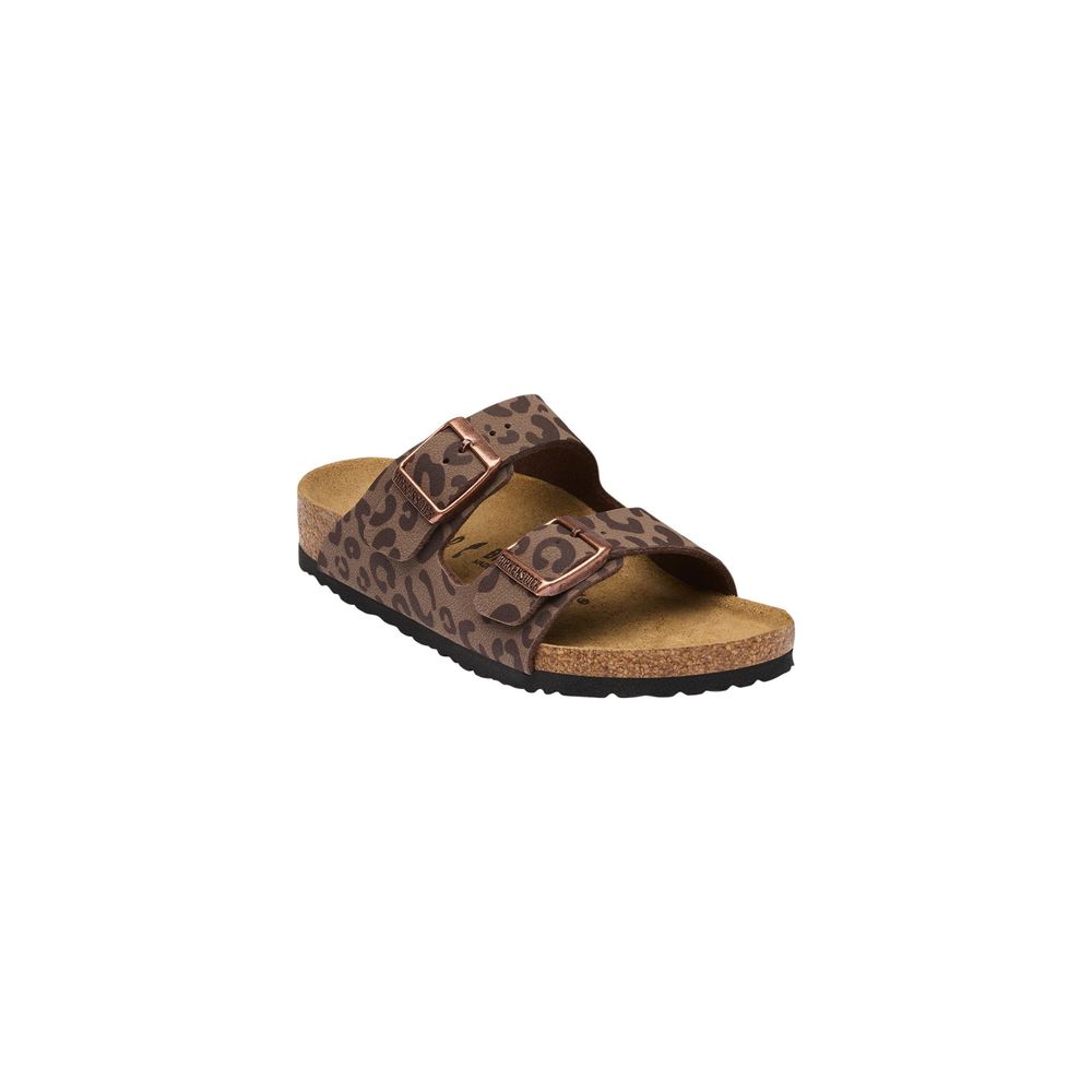Birkenstock Brown Synthetic Flat Sandals | Regal Royce