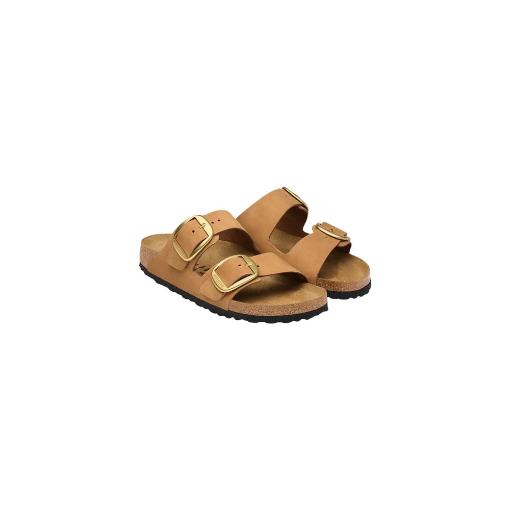 Birkenstock Brown Leather Flat Sandals | Regal Royce