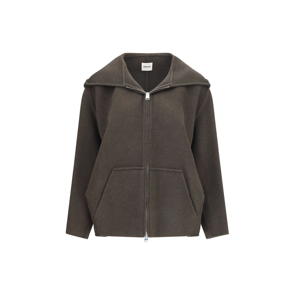 Khaite Bicolor Wool Oves Aries Full-Length Jacket | Regal Royce