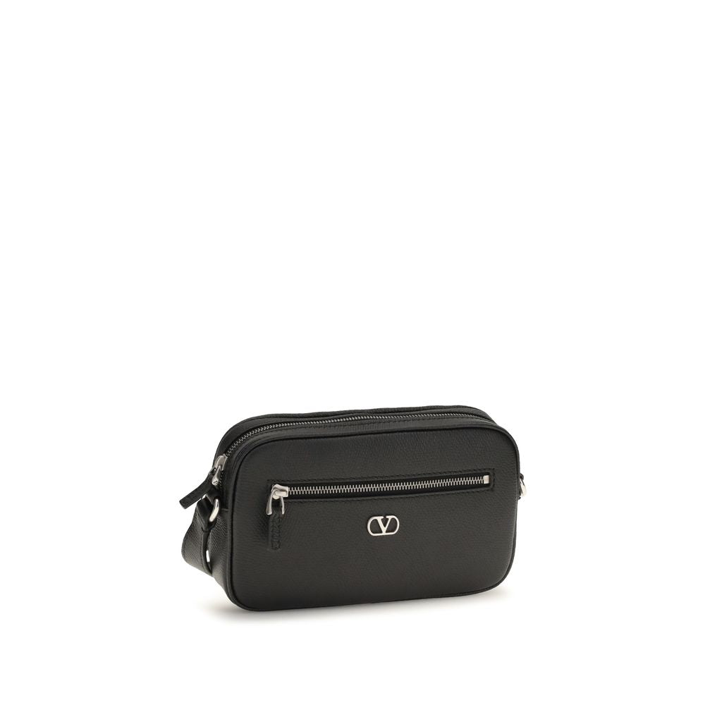 Valentino Garavani Black Calf Leather Bos Taurus Wallet | Regal Royce