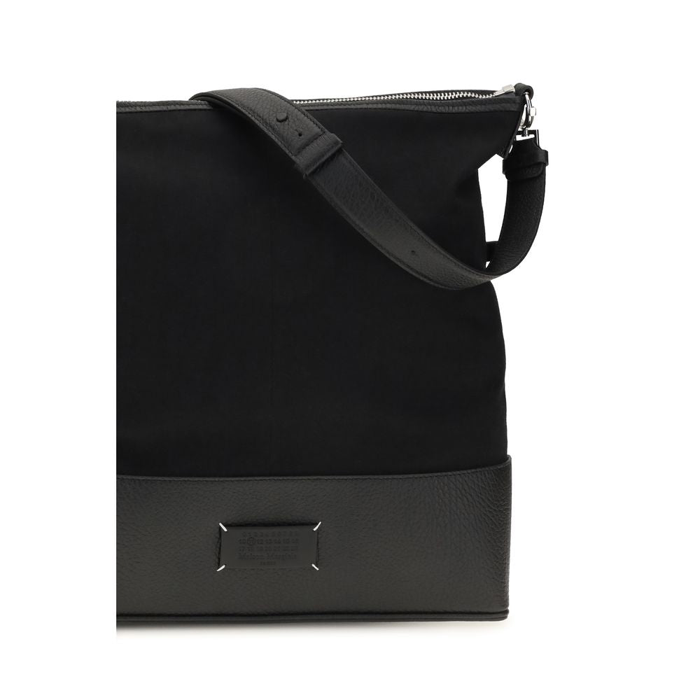 Maison Margiela Black Calf Leather Bos Taurus Shoulder Bag | Regal Royce