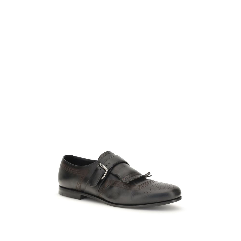 Church's Black Calf Leather Bos Taurus Slip-On Loafers | Regal Royce