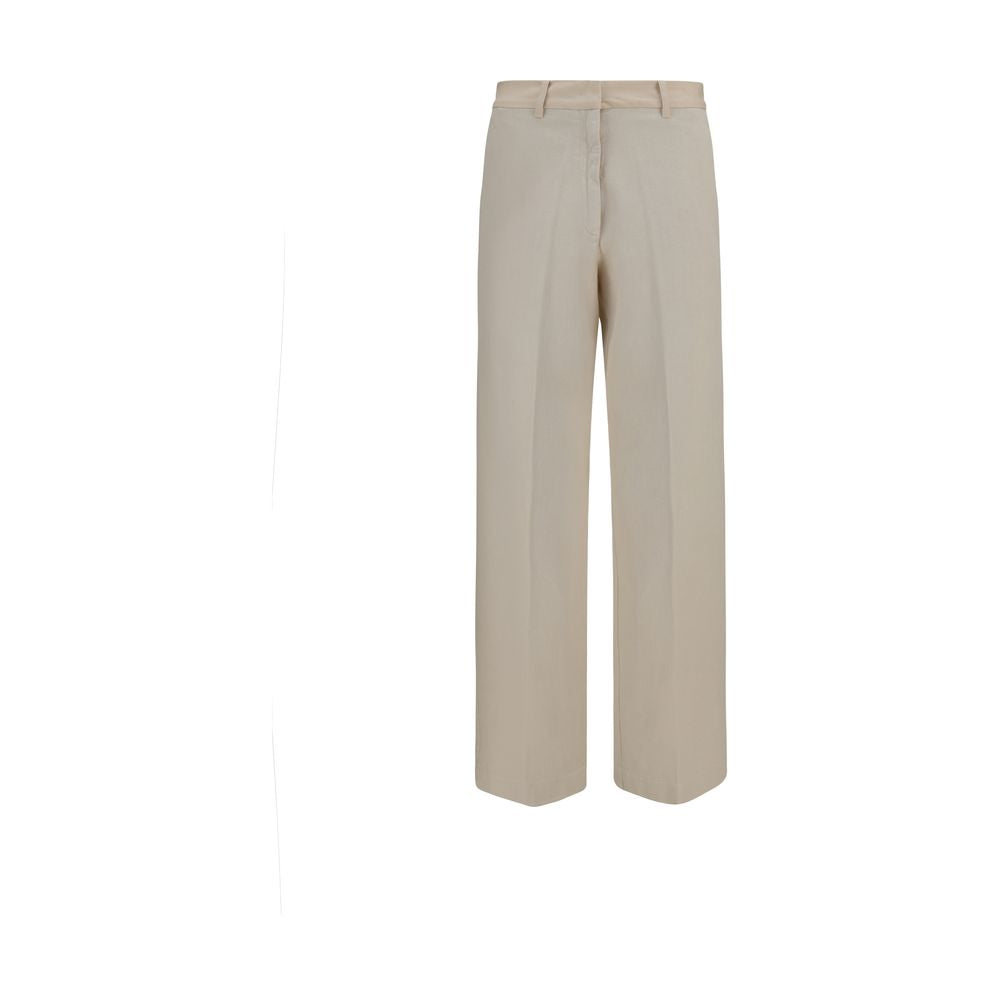 Forte_Forte Beige Cotton Chino Pants | Regal Royce