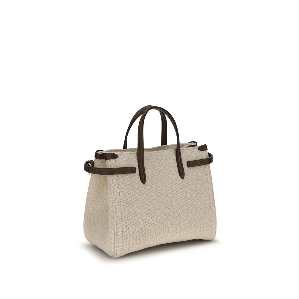 Valentino Garavani Beige Linen Shoulder Bag | Regal Royce