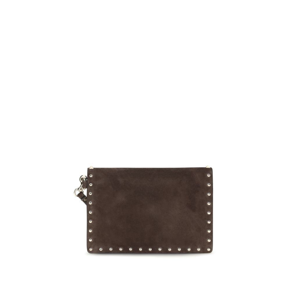 Valentino Garavani Brown Suede Leather Wallet | Regal Royce