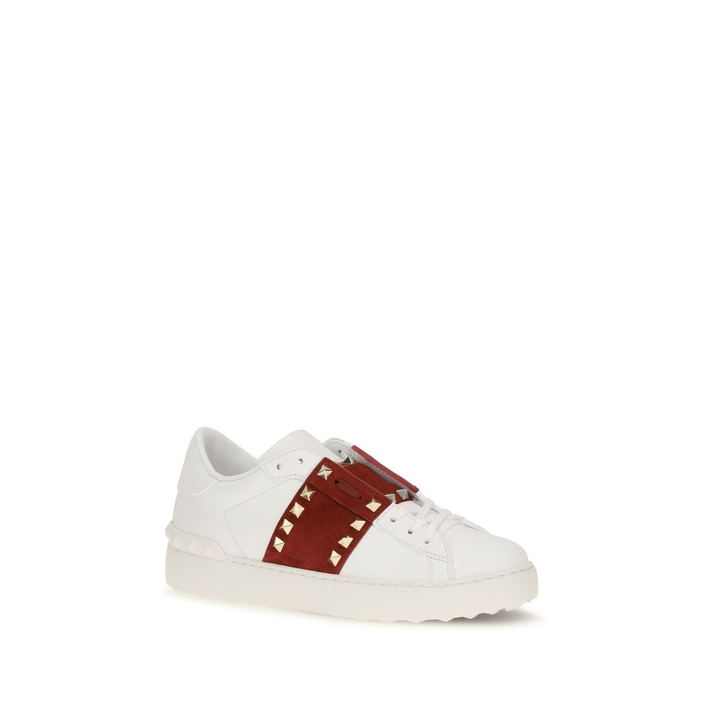 Valentino Garavani White Calf Leather Bos Taurus Low Top Sneakers | Regal Royce