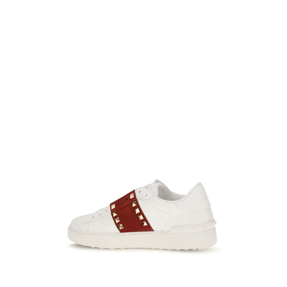 Valentino Garavani White Calf Leather Bos Taurus Low Top Sneakers | Regal Royce