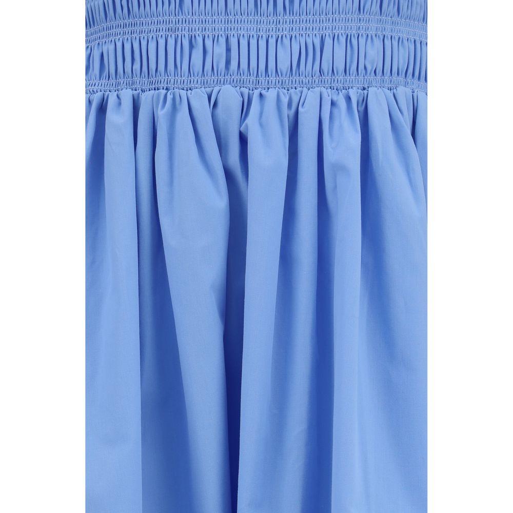 Ganni Blue Cotton Casual Dress | Regal Royce