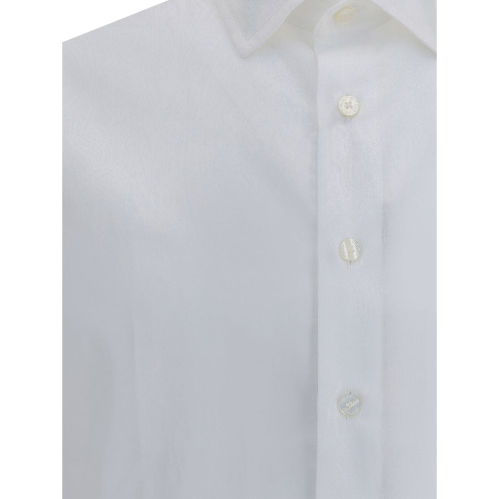 Etro White Cotton Dress Shirt | Regal Royce