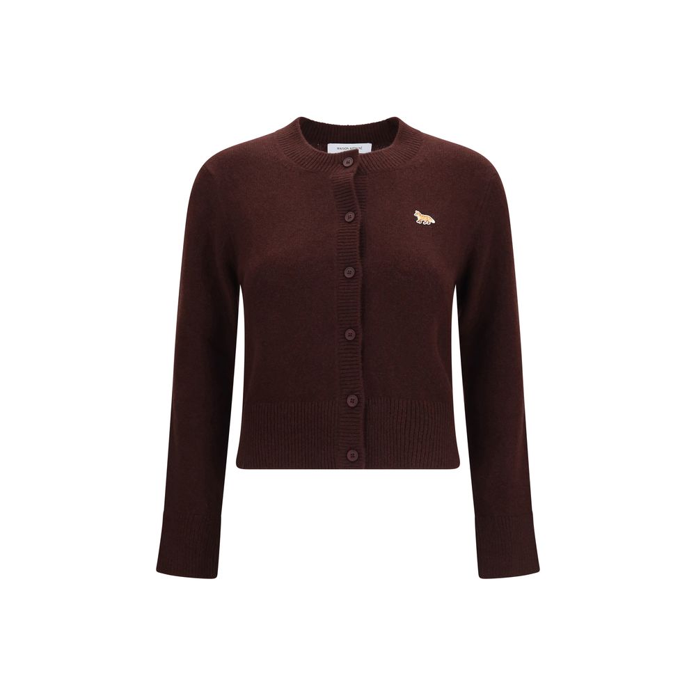 Maison Kitsuné Brown Wool Oves Aries Cardigan | Regal Royce