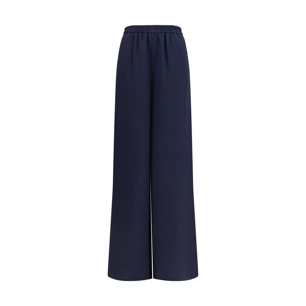 Max Mara Blue Silk Casual Pants | Regal Royce