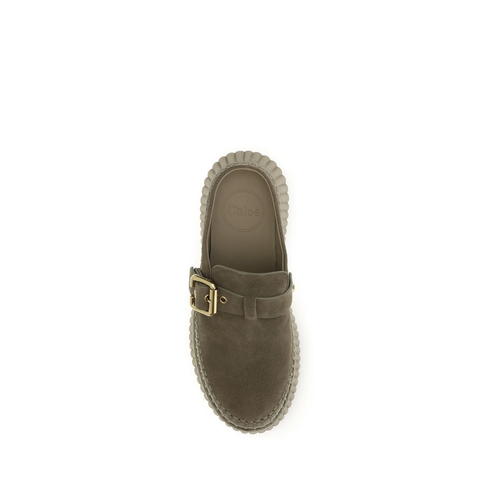 Chloé Bicolor Calf Leather Bos Taurus Mules | Regal Royce