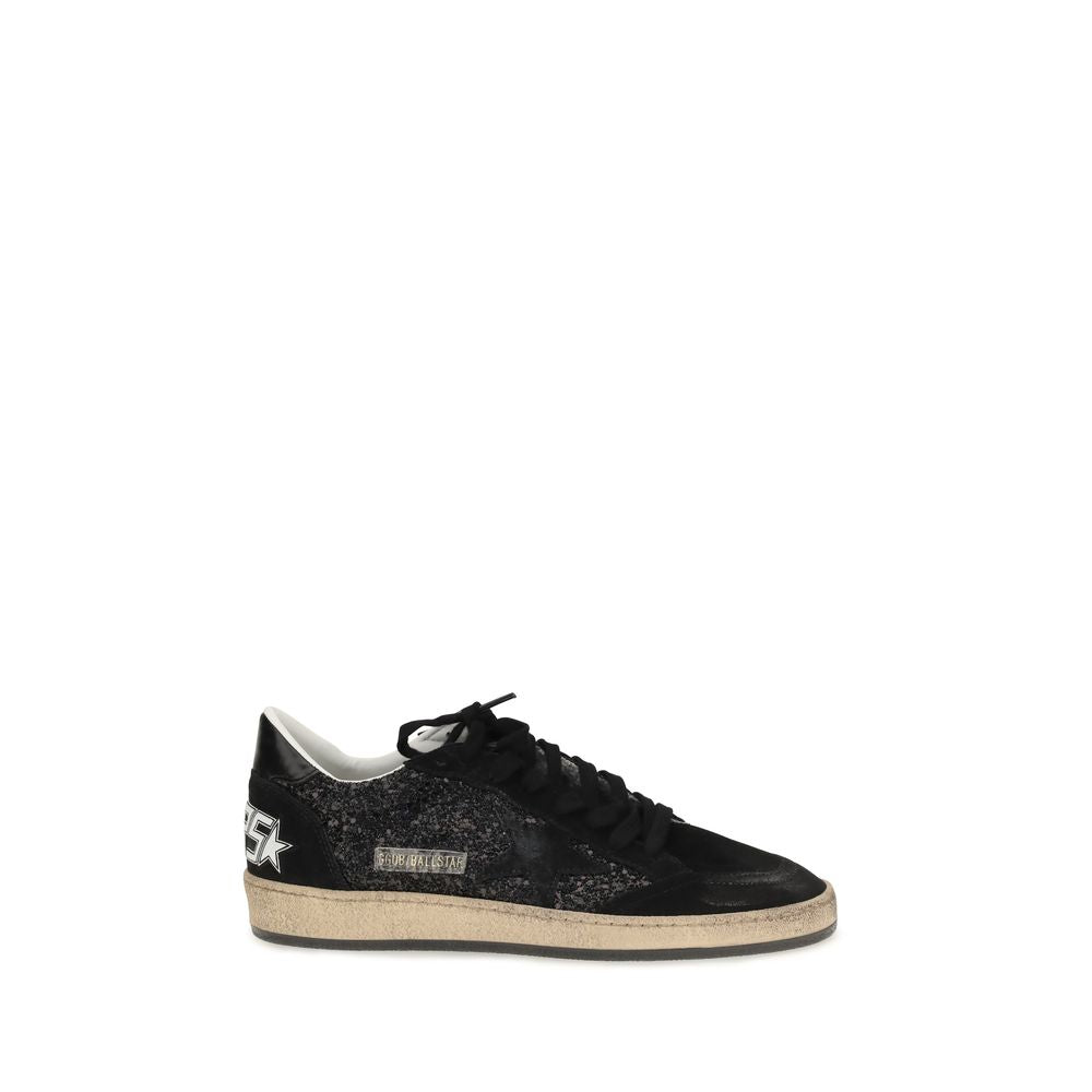 Golden Goose Black Calf Leather Bos Taurus Low Top Sneakers | Regal Royce