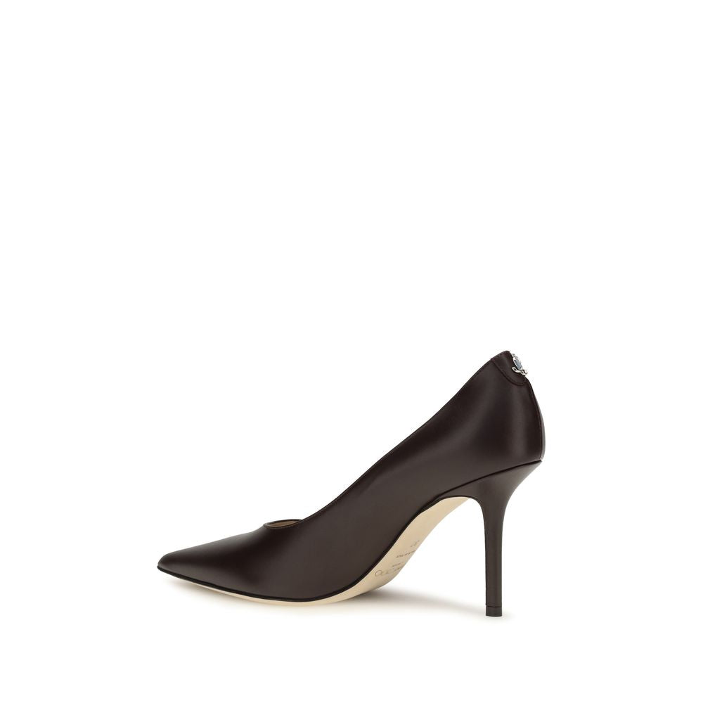 Jimmy Choo Brown Calf Leather Bos Taurus High Heel Pumps | Regal Royce
